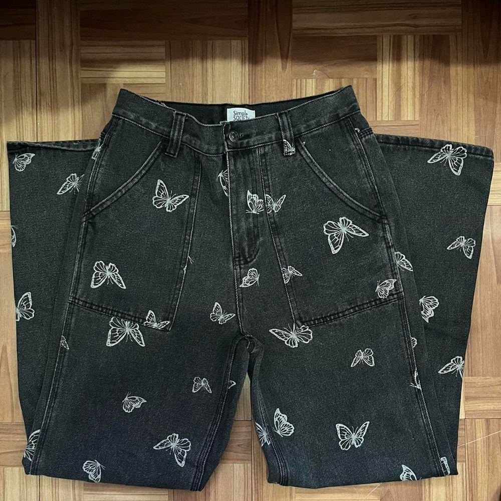 Wide leg butterfly pants